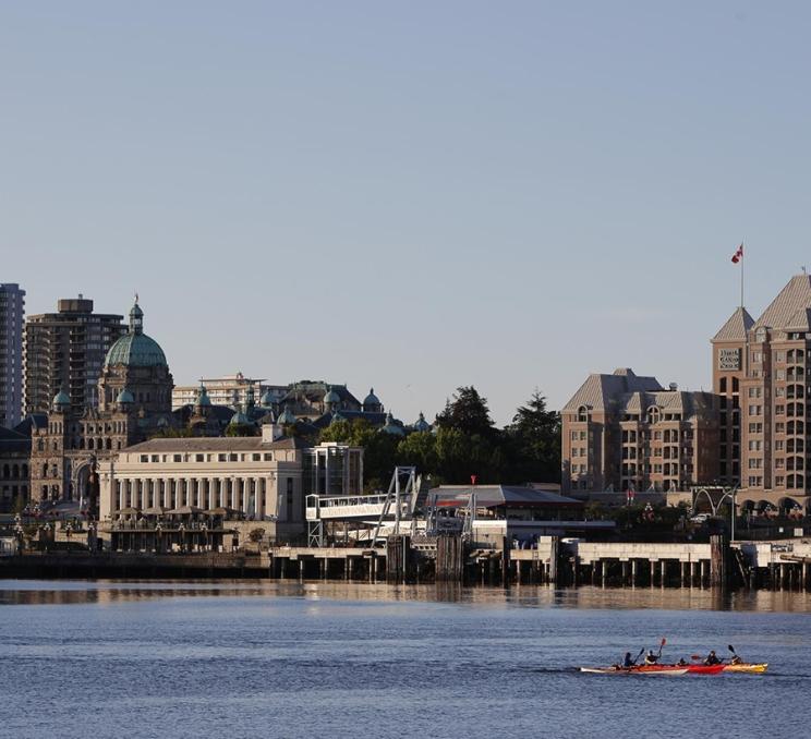 Belleville Terminal from Songhees Walkway in Victoria, BC