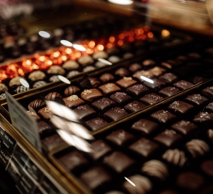 A selection of chocolates at Rogers' Chocolates, a National Historic Site, in Victoria, BC