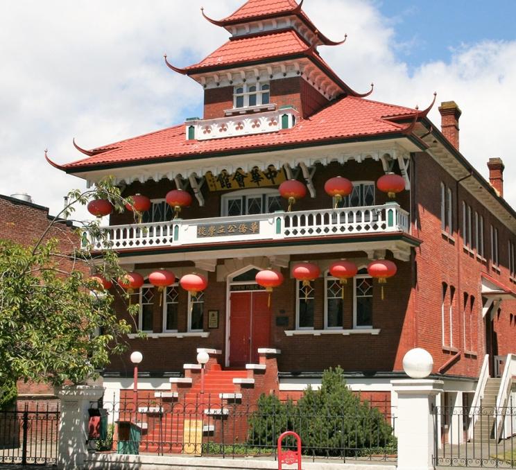 A building in Victoria, BC's historic Chinatown