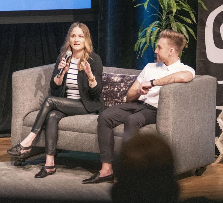 Speakers have a discussion at the IMPACT Sustainability Travel & Tourism Conference in Victoria, BC