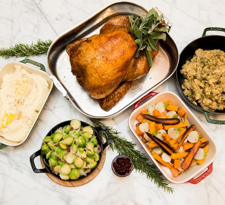 A turkey dinner at the Fairmont Empress in Victoria, BC