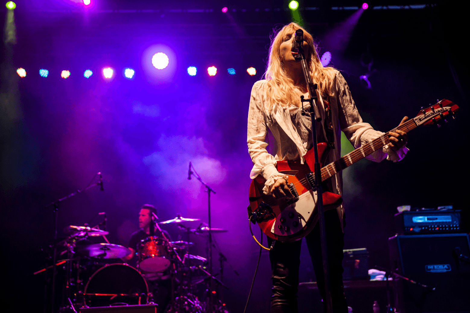 A performer at Rifflandia Festival in Victoria, BC