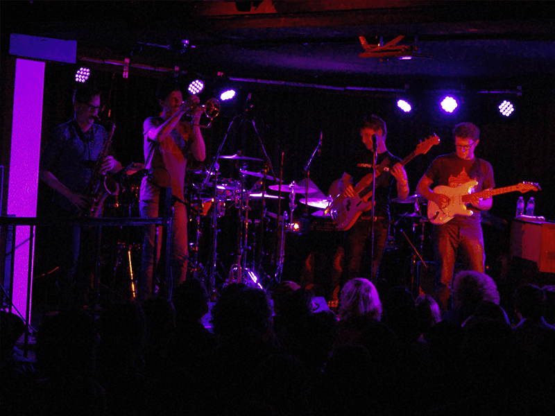 TD Victoria Jazz Fest hosts a lively band on stage