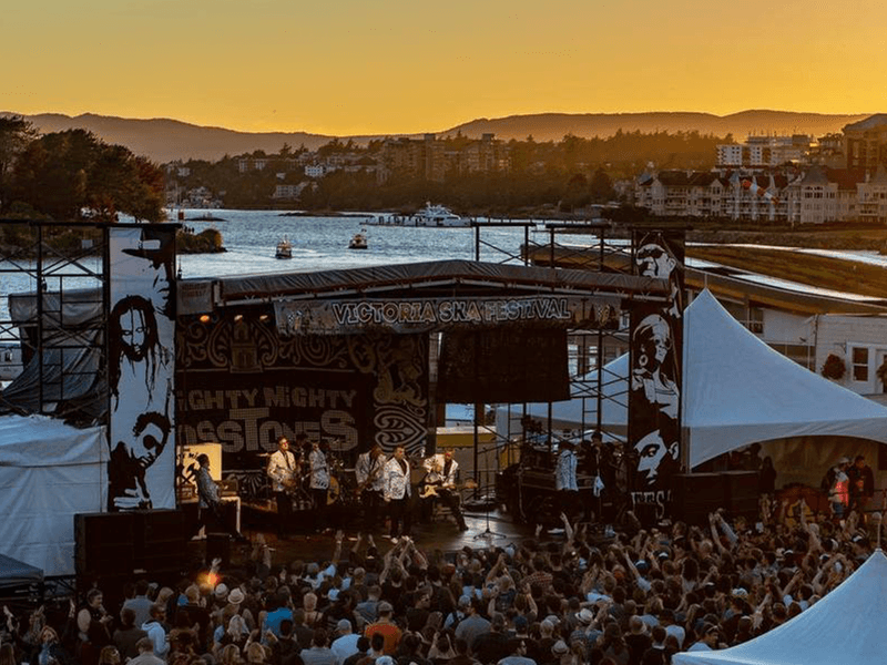 Victoria Ska Fest at sunset