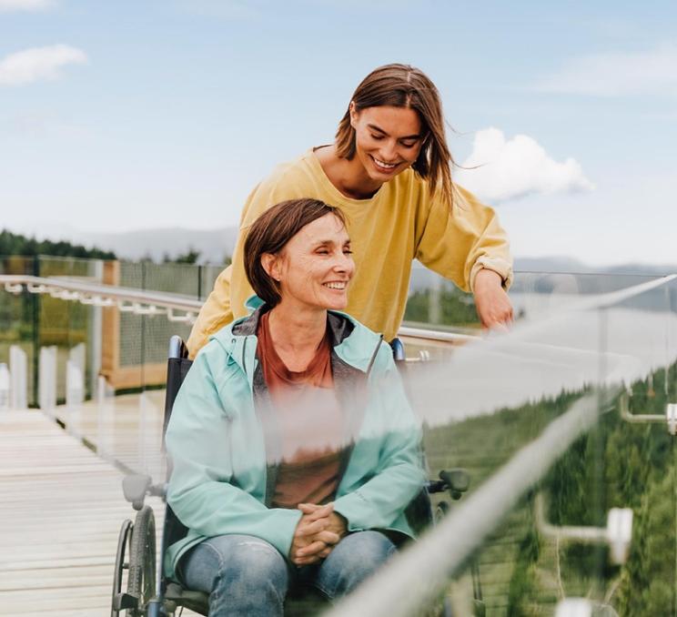 Travellers visit the Malahat SkyWalk