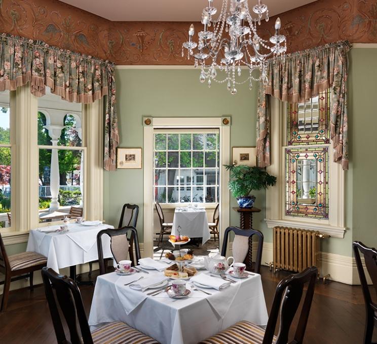 Afternoon Tea on display at the Pendray Inn and Teahouse in Victoria, BC