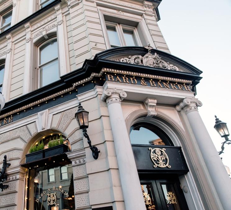 The exterior of the Bard & Banker in Victoria, BC