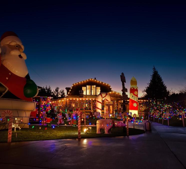 Merridale Cidery at Christmas time in Greater Victoria, BC