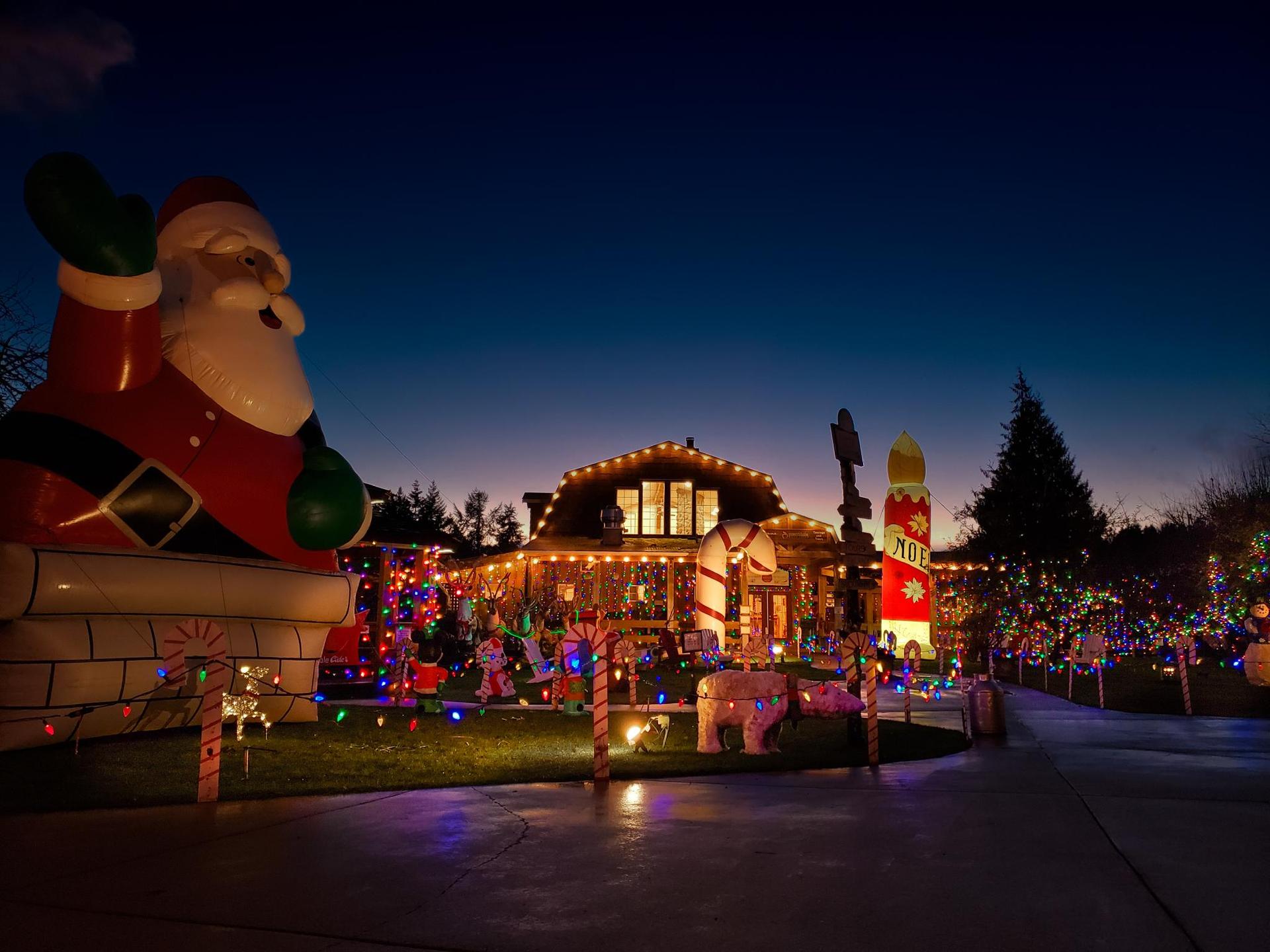 Merridale Cidery at Christmas time in Greater Victoria, BC