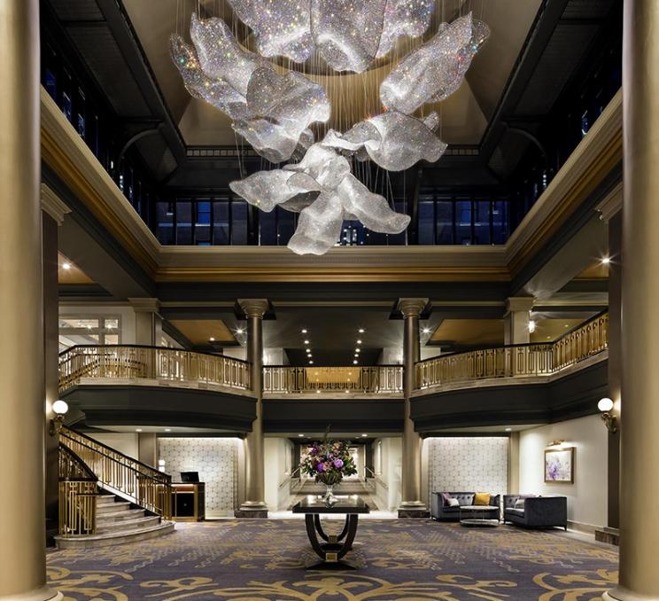 The lobby at the Fairmont Empress in Victoria, BC