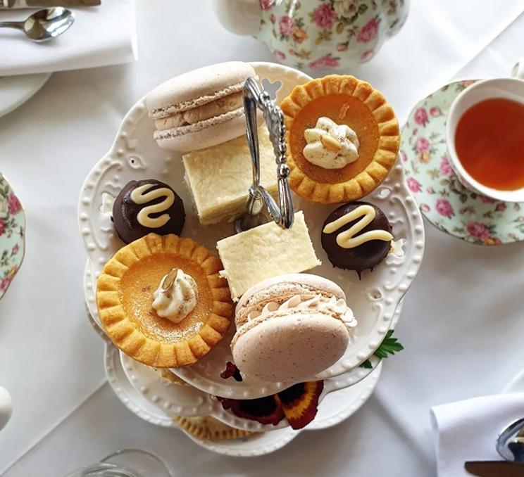 A selection of baked goods at the Pendray Tea House in Victoria, BC