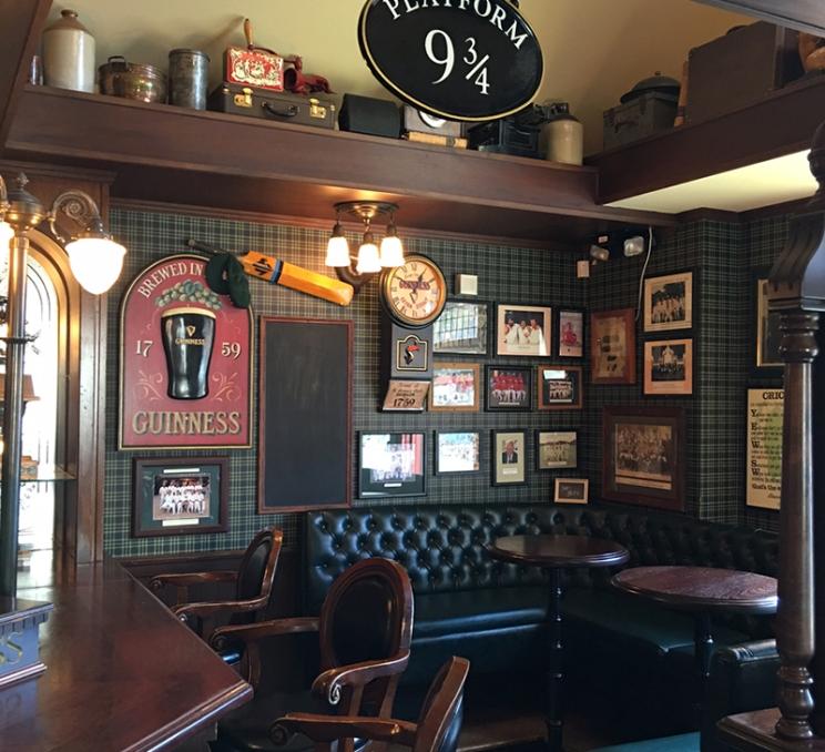 The interior of the Penny Farthing Pub in Oak Bay, BC